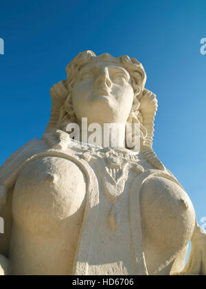 Sphinx in the Belvedere Castle gardens, Vienna, Austria, Europe Stock Photo