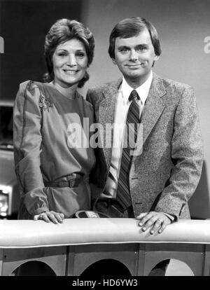 WHEEL OF FORTUNE, (from Left): Host Chuck Woolery, Co-host Susan ...