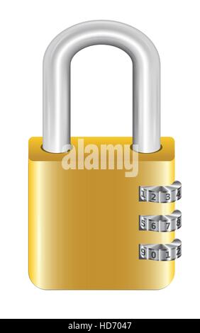 steel master key lock with padlock Stock Vector Image & Art - Alamy
