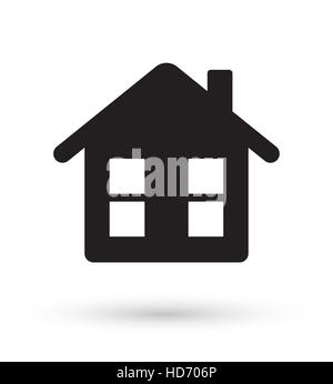 black house icon vector Stock Vector