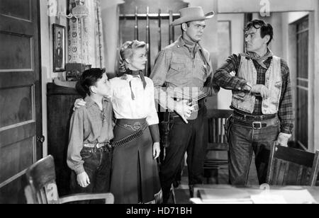 ANNIE OAKLEY, (from left): Jimmy Hawkins, Gail Davis, 1953-56 Stock Photo -  Alamy