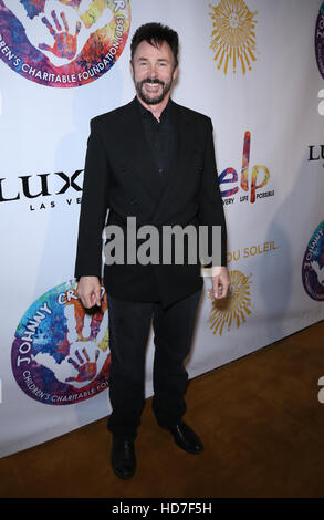 Criss Angel HELP gold carpet at The Luxor  Featuring: Lance Burton Where: Las Vegas, Nevada, United States When: 13 Sep 2016 Stock Photo