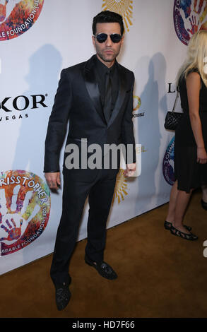 Criss Angel HELP gold carpet at The Luxor  Featuring: Criss Angel Where: Las Vegas, Nevada, United States When: 13 Sep 2016 Stock Photo