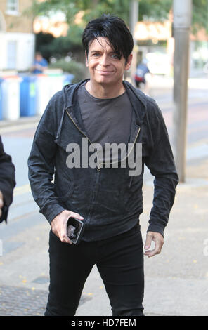 Gary Numan and Gemma O'Neil outside ITV Studios  Featuring: Gary Numan, Gemma O'Neil Where: London, United Kingdom When: 13 Sep 2016 Stock Photo