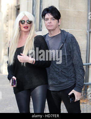 Gary Numan and Gemma O'Neil outside ITV Studios  Featuring: Gary Numan, Gemma O'Neil Where: London, United Kingdom When: 13 Sep 2016 Stock Photo