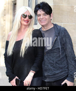 Gary Numan and Gemma O'Neil outside ITV Studios  Featuring: Gary Numan, Gemma O'Neil Where: London, United Kingdom When: 13 Sep 2016 Stock Photo