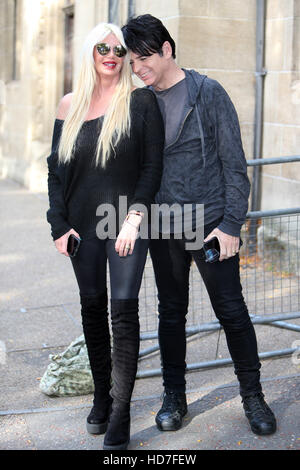 Gary Numan and Gemma O'Neil outside ITV Studios  Featuring: Gary Numan, Gemma O'Neil Where: London, United Kingdom When: 13 Sep 2016 Stock Photo