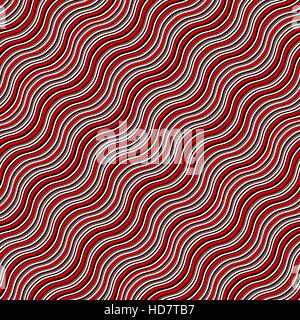 Red hypnotic wave seamless pattern. Vector illustration. Flat design. EPS10. Stock Vector