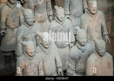 Museum of the Terracotta Warriors, Mausoleum of the first Qin Emperor, Xian, Shaanxi Province, China Stock Photo