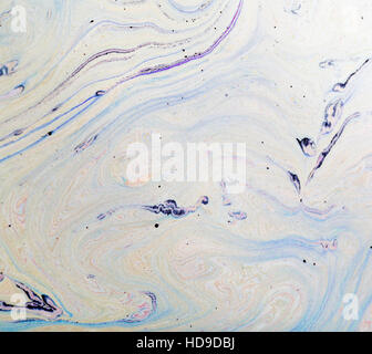 Colourful pattern made by interference in a soap film Stock Photo
