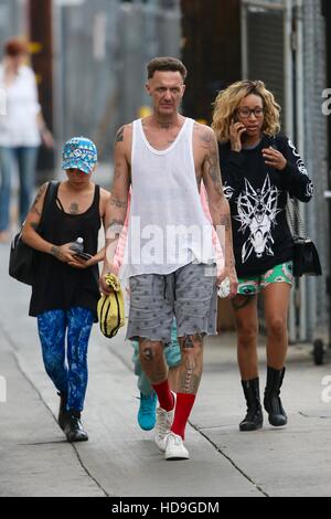 Die Antwood seen arriving at the ABC studios before their live performance on Jimmy Kimmel Live  Featuring: Watkin Tudor Jones Where: Los Angeles, California, United States When: 20 Sep 2016 Stock Photo