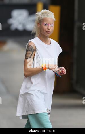 Die Antwood seen arriving at the ABC studios before their live performance on Jimmy Kimmel Live  Featuring: Yolandi Visser Where: Los Angeles, California, United States When: 20 Sep 2016 Stock Photo