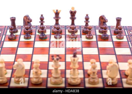 Chess pieces on the board Stock Photo