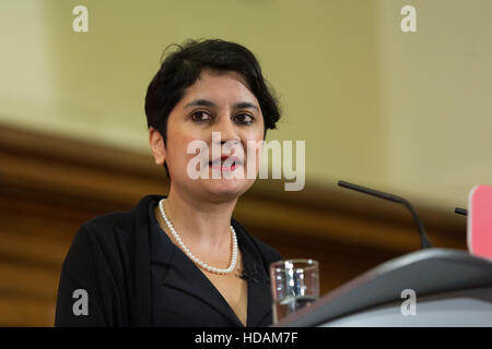 London, UK. 10th Dec, 2016. Shami Chakrabarti. Credit:  Vickie Flores/Alamy Live News Stock Photo