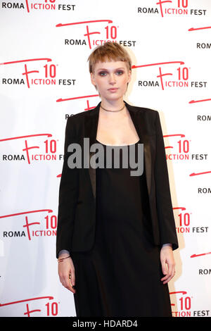 Rome, Italy. 10th December, 2016. Caterina Shulha attends the 'Il confine' red carpet during the Roma Fiction Fest 2016 at The Space Moderno on December 10, 2016 in Rome, Italy Credit:  Fulvio Dalfelli/Alamy Live News Stock Photo