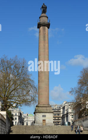 Duke of York Column is a monument in London to Prince Frederick, Duke of York, the second eldest son of King George III Stock Photo