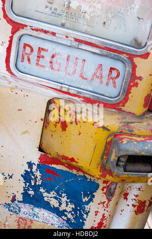 Old abandoned gas pump Stock Photo