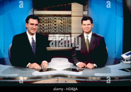 SPORTSCENTER, ESPN's daily news show anchors in 1997. Sitting in the ...