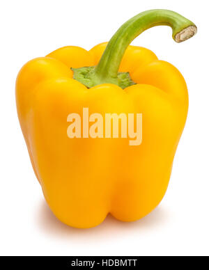 yellow bell pepper isolated Stock Photo