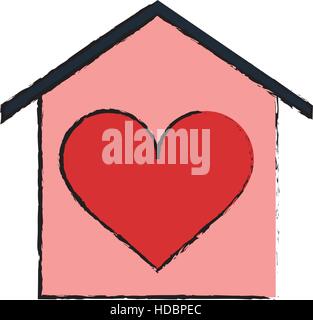 house love heart beauitful card outline Stock Vector Image & Art - Alamy
