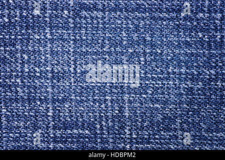 Rough blue denim cloth close up. Texture and background Stock Photo
