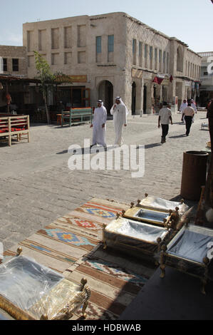 Old Souk, Souq Waqif, oldest market in the city, Doha, Qatar, Middle East Stock Photo