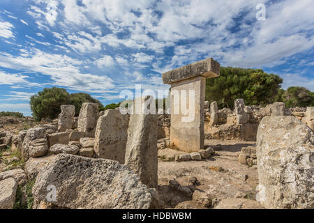 Torralba d'en Salord, archaeological site, 2000 BC, Alaior, Menorca, Balearic Islands, Spain Stock Photo