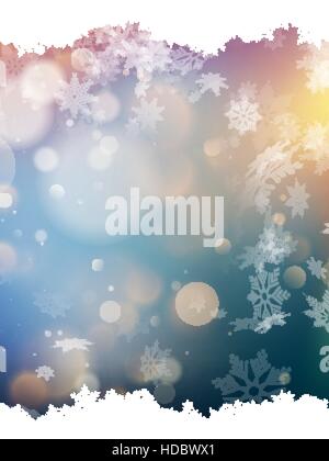 Christmas background with snowflakes. EPS 10 vector file included Stock Vector