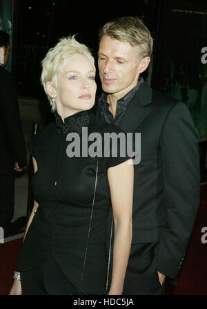 Actress Sharone Stone and her boyfriend Actor Lambert Wilson at the ...