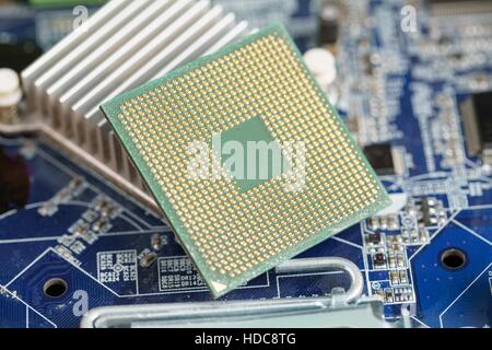 Hardware. Photo of laptop motherboard, close-up Stock Photo - Alamy