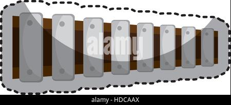 timbal instrument isolated icon vector illustration design Stock Vector
