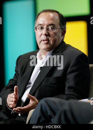 Lawrence Stern, chairman and chief executive officer or Talecris Biotherapeutics Holdings Corp., speaks during the 2010 Ernst & Young Strategic Growth Forum in Palm Desert, California, on November 9, 2010.  Photo by Francis Specker Stock Photo