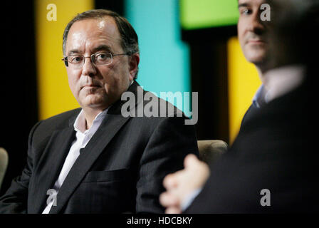 Lawrence Stern, chairman and chief executive officer or Talecris Biotherapeutics Holdings Corp., speaks during the 2010 Ernst & Young Strategic Growth Forum in Palm Desert, California, on November 9, 2010.  Photo by Francis Specker Stock Photo