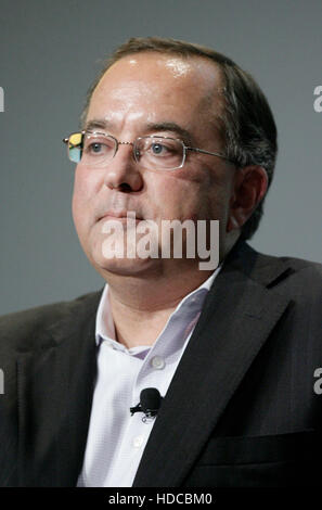 Lawrence Stern, chairman and chief executive officer or Talecris Biotherapeutics Holdings Corp., speaks during the 2010 Ernst & Young Strategic Growth Forum in Palm Desert, California, on November 9, 2010.  Photo by Francis Specker Stock Photo