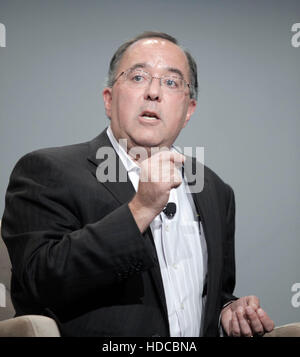 Lawrence Stern, chairman and chief executive officer or Talecris Biotherapeutics Holdings Corp., speaks during the 2010 Ernst & Young Strategic Growth Forum in Palm Desert, California, on November 9, 2010.  Photo by Francis Specker Stock Photo