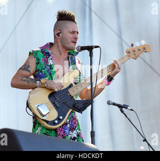 2016 iHeartRadio Daytime Village at MGM Village Las Vegas  Featuring: DNCE Where: Las Vegas, Nevada, United States When: 24 Sep 2016 Stock Photo