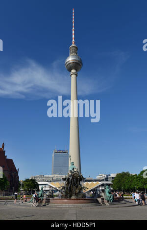 Fernsehturm, Panoramastrasse, Mitte, Berlin, Deutschland Stock Photo