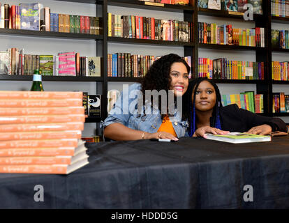 Ayesha Curry signing copies of her first cookbook 'The Seasoned Life: Food, Family, Faith, and the Joy of Eating Well' at Books & Books, Bal Harbour Shops in Miami Beach, Florida.  Featuring: Ayesha Curry Where: Miami Beach, Florida, United States When: 0 Stock Photo