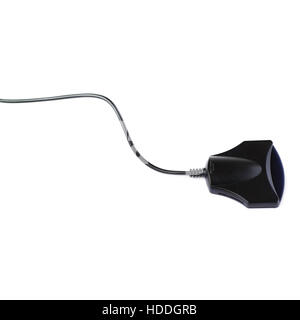 Black id identity authentication card reader isolated over white background Stock Photo