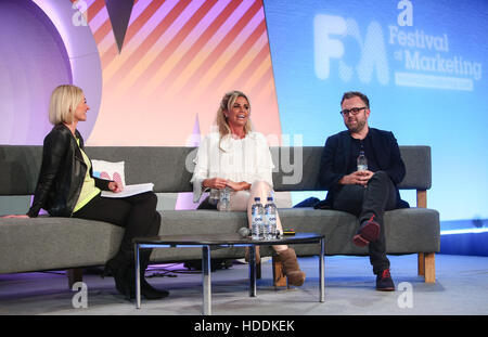 Katie Price addresses delegates at the Festival of Marketing at the Tobacco Dock in London  Featuring: Katie Price Where: London, United Kingdom When: 06 Oct 2016 Stock Photo