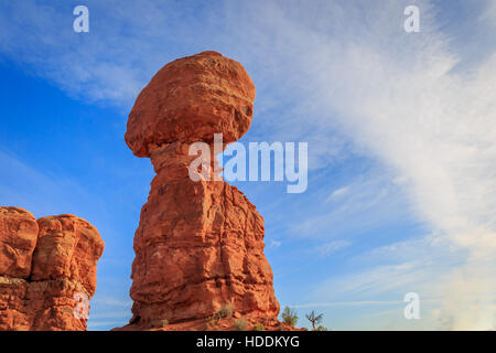 The Balanced Rock in Arches National Park, Utah. Stock Photo