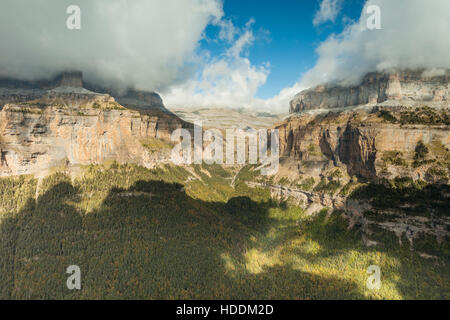 Ordesa y Monte Perdido National Park, Huesca, Aragon, Spain, Pyrenees mountains. Stock Photo