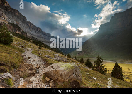 Ordesa y Monte Perdido National Park, Huesca, Aragon, Spain, Pyrenees mountains. Stock Photo