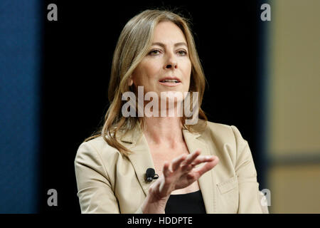 Kathryn Bigelow, an Academy Award-winning director, speaks during the 2010 Ernst & Young Strategic Growth Forum in Palm Desert, California, on November 13, 2010.  Photo by Francis Specker Stock Photo