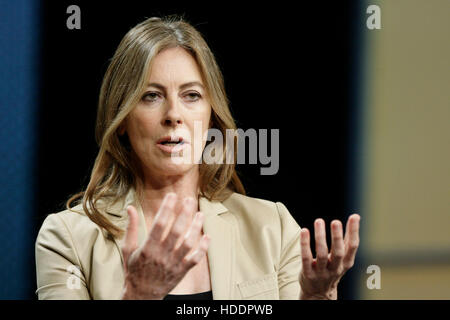 Kathryn Bigelow, an Academy Award-winning director, speaks during the 2010 Ernst & Young Strategic Growth Forum in Palm Desert, California, on November 13, 2010.  Photo by Francis Specker Stock Photo