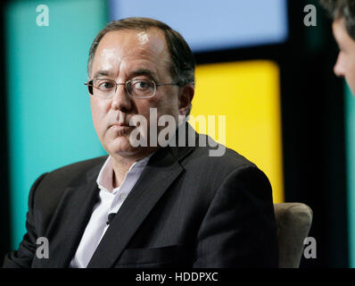 Lawrence Stern, chairman and chief executive officer or Talecris Biotherapeutics Holdings Corp., speaks during the 2010 Ernst & Young Strategic Growth Forum in Palm Desert, California, on November 9, 2010.  Photo by Francis Specker Stock Photo