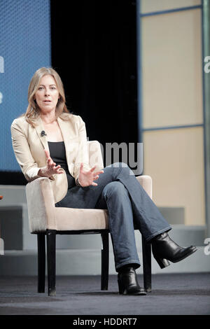 Kathryn Bigelow, an Academy Award-winning director, speaks during the 2010 Ernst & Young Strategic Growth Forum in Palm Desert, California, on November 13, 2010.  Photo by Francis Specker Stock Photo