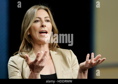 Kathryn Bigelow, an Academy Award-winning director, speaks during the 2010 Ernst & Young Strategic Growth Forum in Palm Desert, California, on November 13, 2010.  Photo by Francis Specker Stock Photo