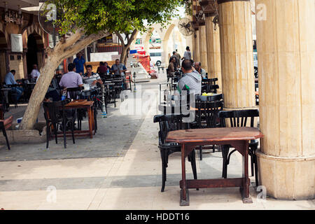 Egypt Sharm el sheikh - august 2016: restaurant pub outside front alfresco, open air Stock Photo