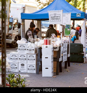 Greenmarket food market, Upper west side, Manhattan, New York City, United States of America. Stock Photo